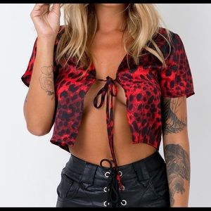 Princess Polly tie front top
